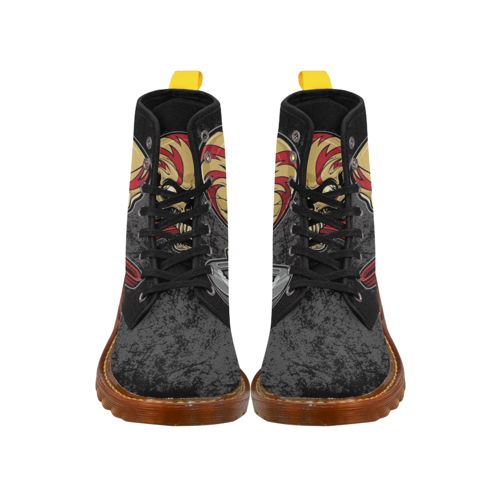 Skull with saw Martin Boots For Women Model 1203H