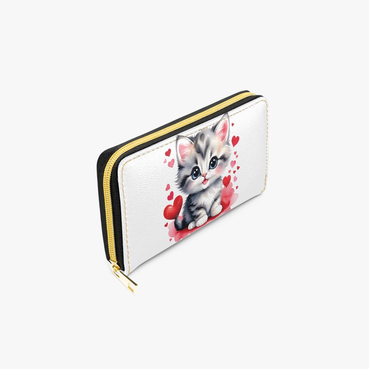 Long Type Zipper Purse - Cat