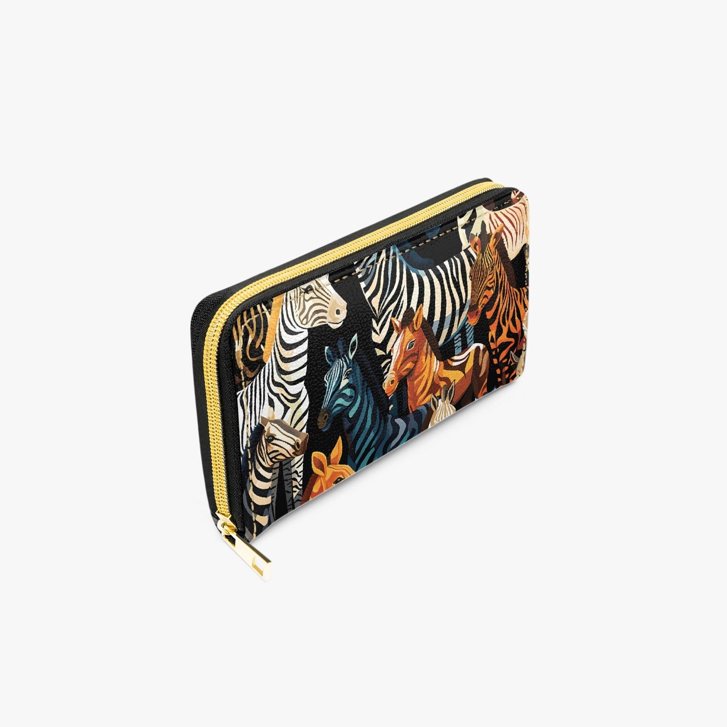 Long Type Zipper Purse - Zebra