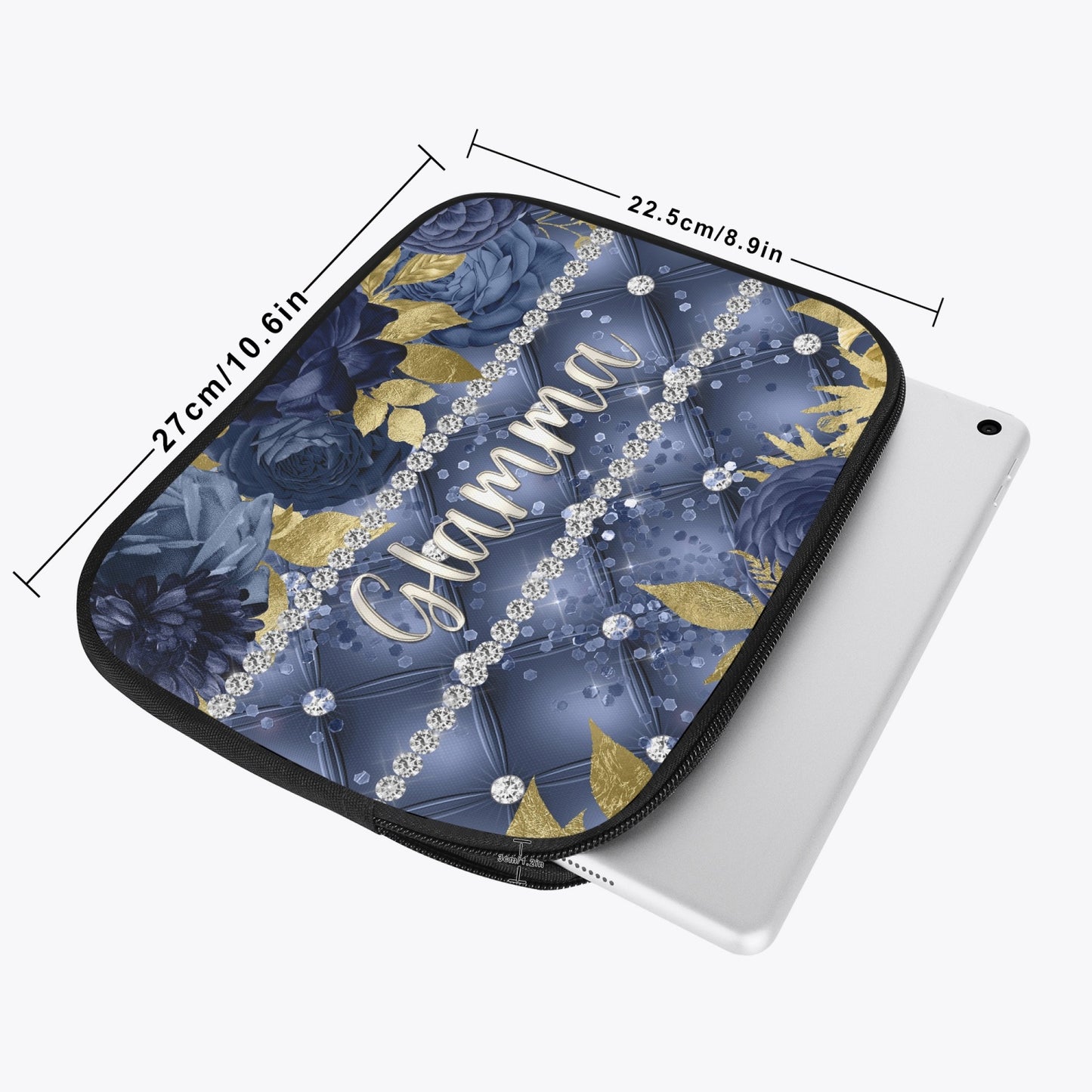 Tablet Sleeve - Navy Floral - Glamma