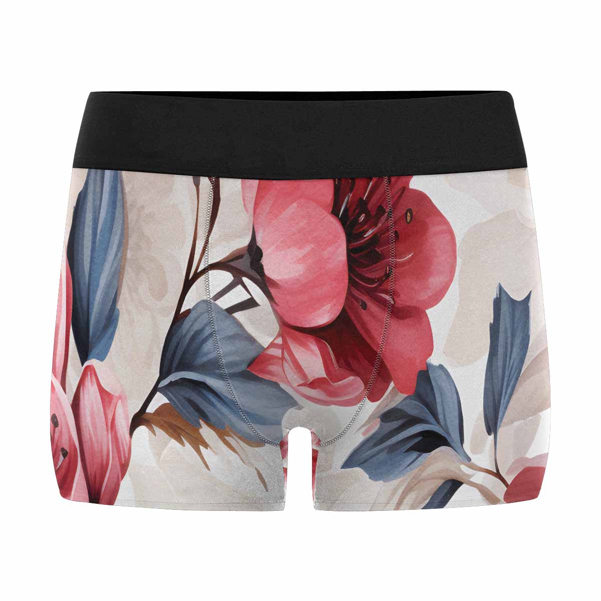 Pink Floral AUS Men's Boxer Briefs (Made In AUS)