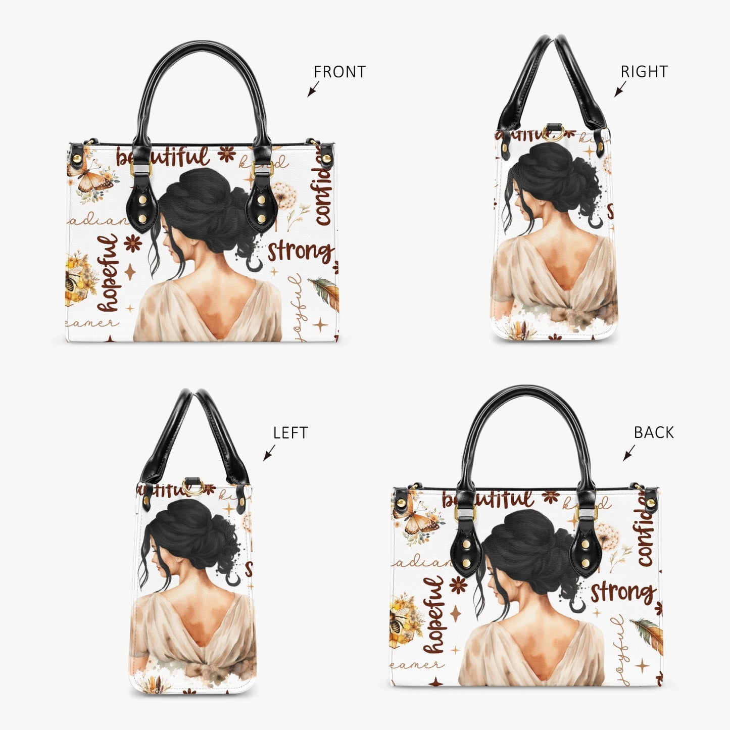 Women's Tote Bag - Affirmations - Black Hair