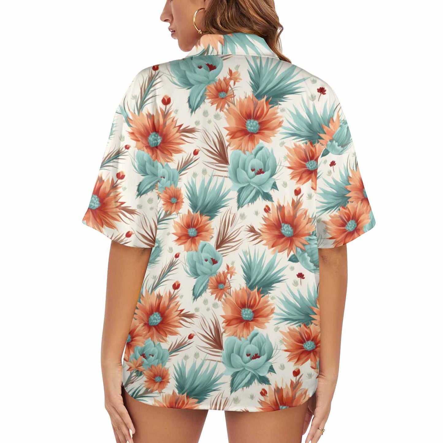 Boho Floral  Women's Hawaiian Shirt