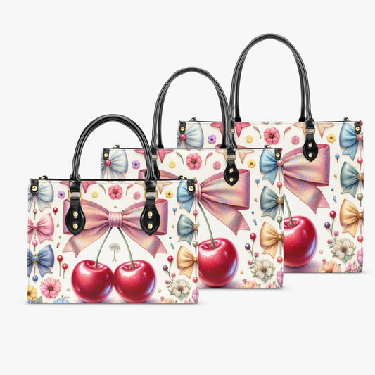 Women's Tote Bag - Ribbons and Cherries - Cherries Delight