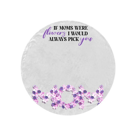 Round Blanket Mom Personalised Blanket