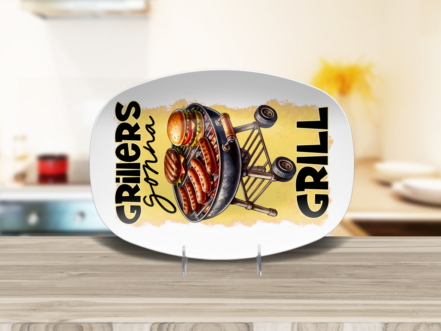 Grillers Gonna Grill 10"x14" Platter