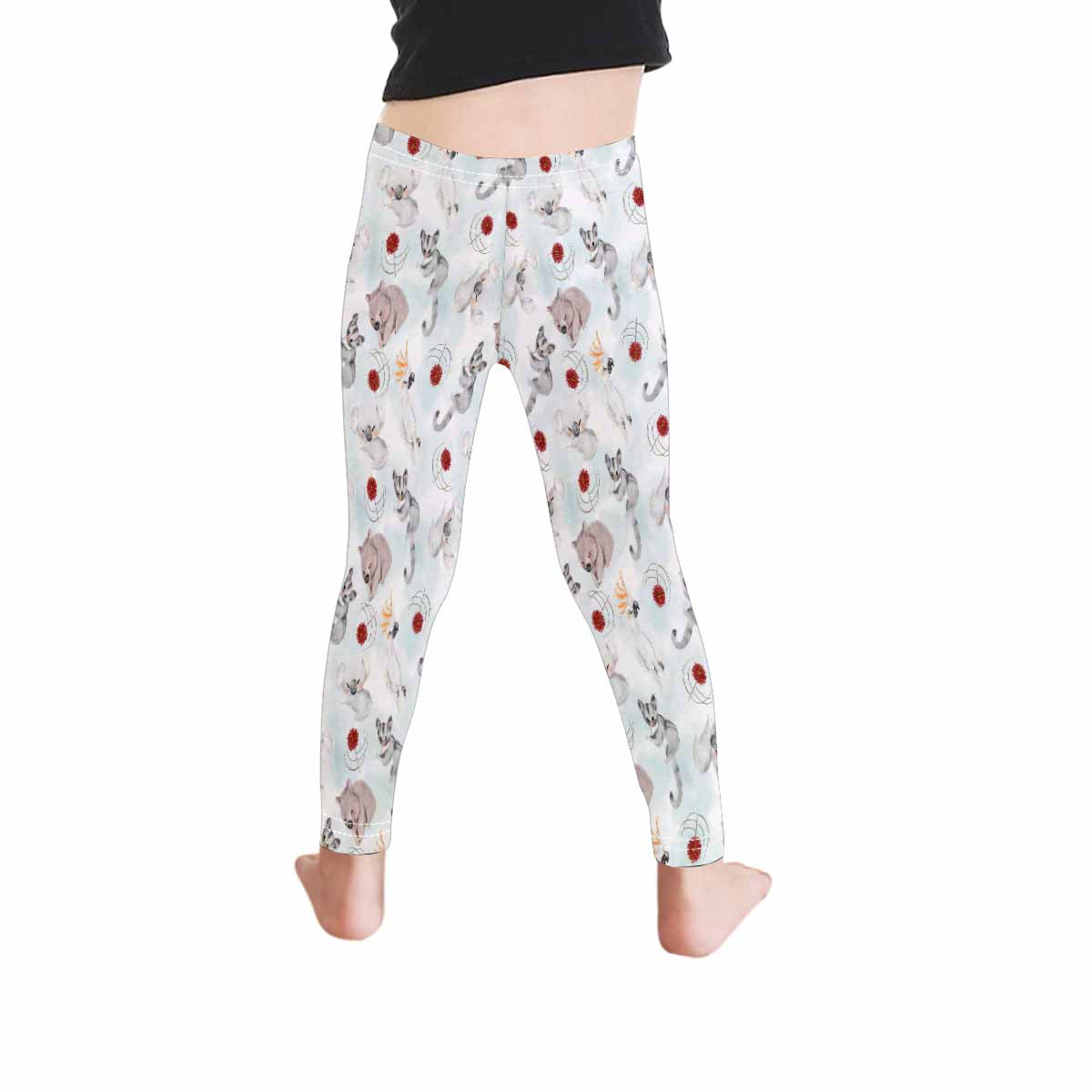 Australian Animals Koala, Sugar Glider, Wombat Kid's Leggings