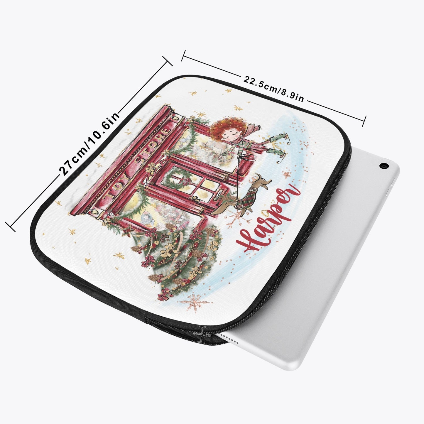 Tablet Sleeve - Christmas Toy Shop, Boy Red Hair