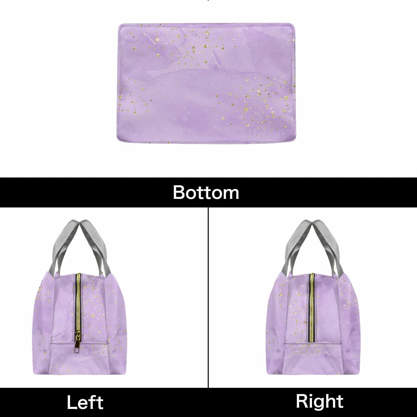 Purple Dreams  Portable Lunch Bag-Grey Handle