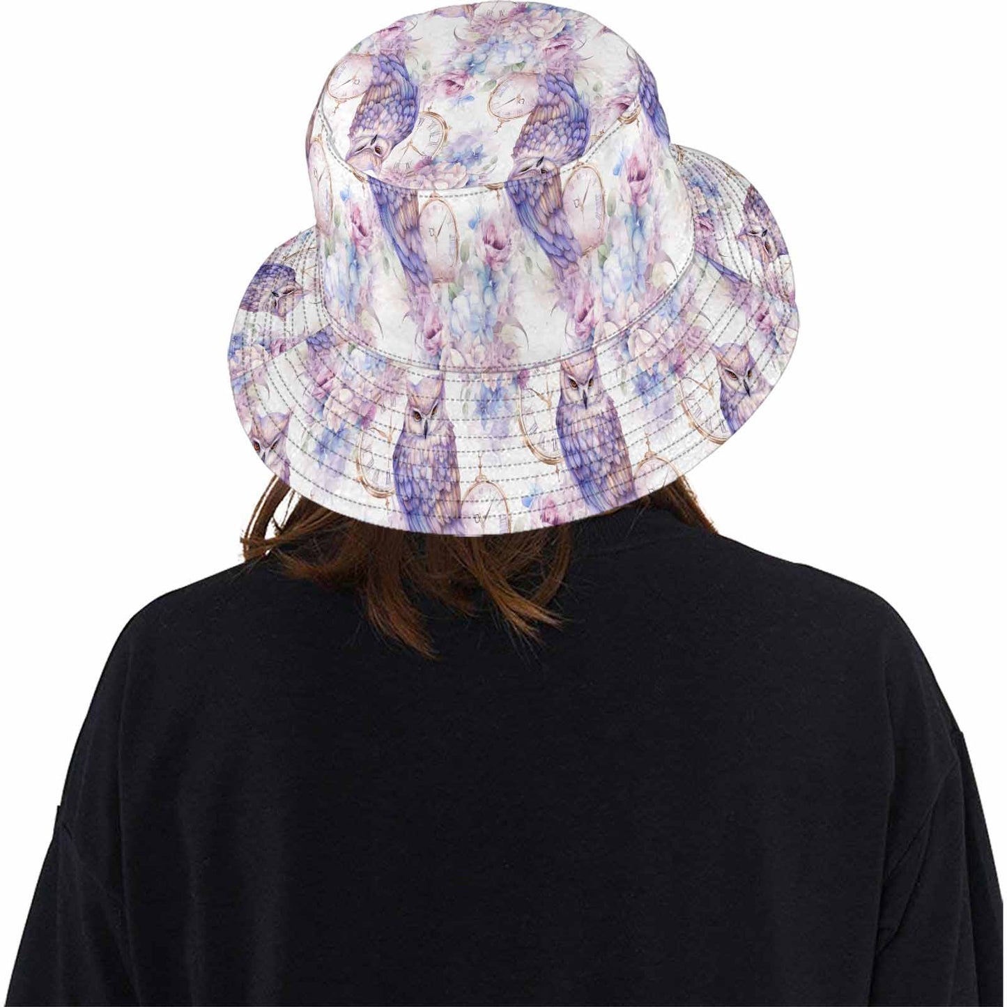 Pastel Owls  Unisex Summer Single-Layer Bucket Hat