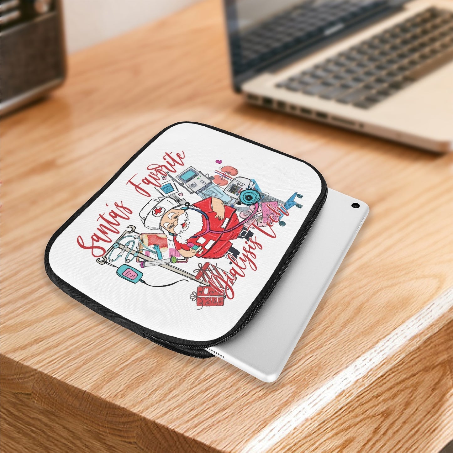 Tablet Sleeve - Santa's Favorite Dialysis Nurse