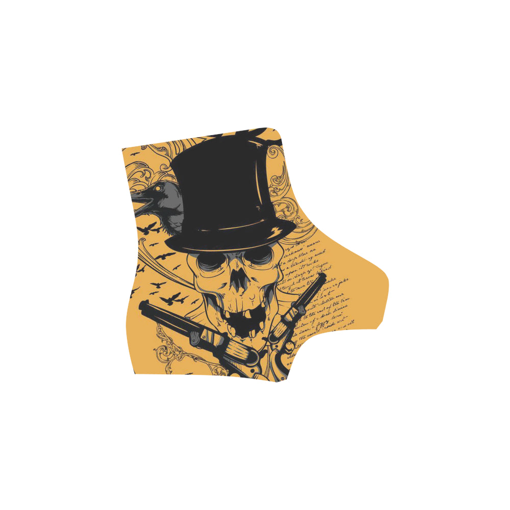 gun and skull Martin Boots For Women Model 1203H