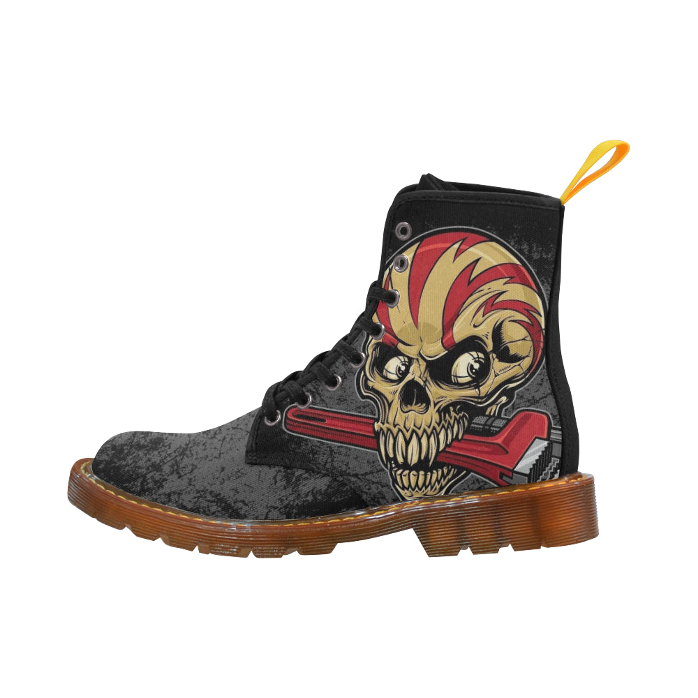 Skull with saw Martin Boots For Women Model 1203H