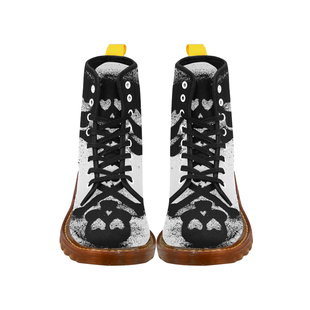 skull doodle honey Martin Boots For Men Model 1203H