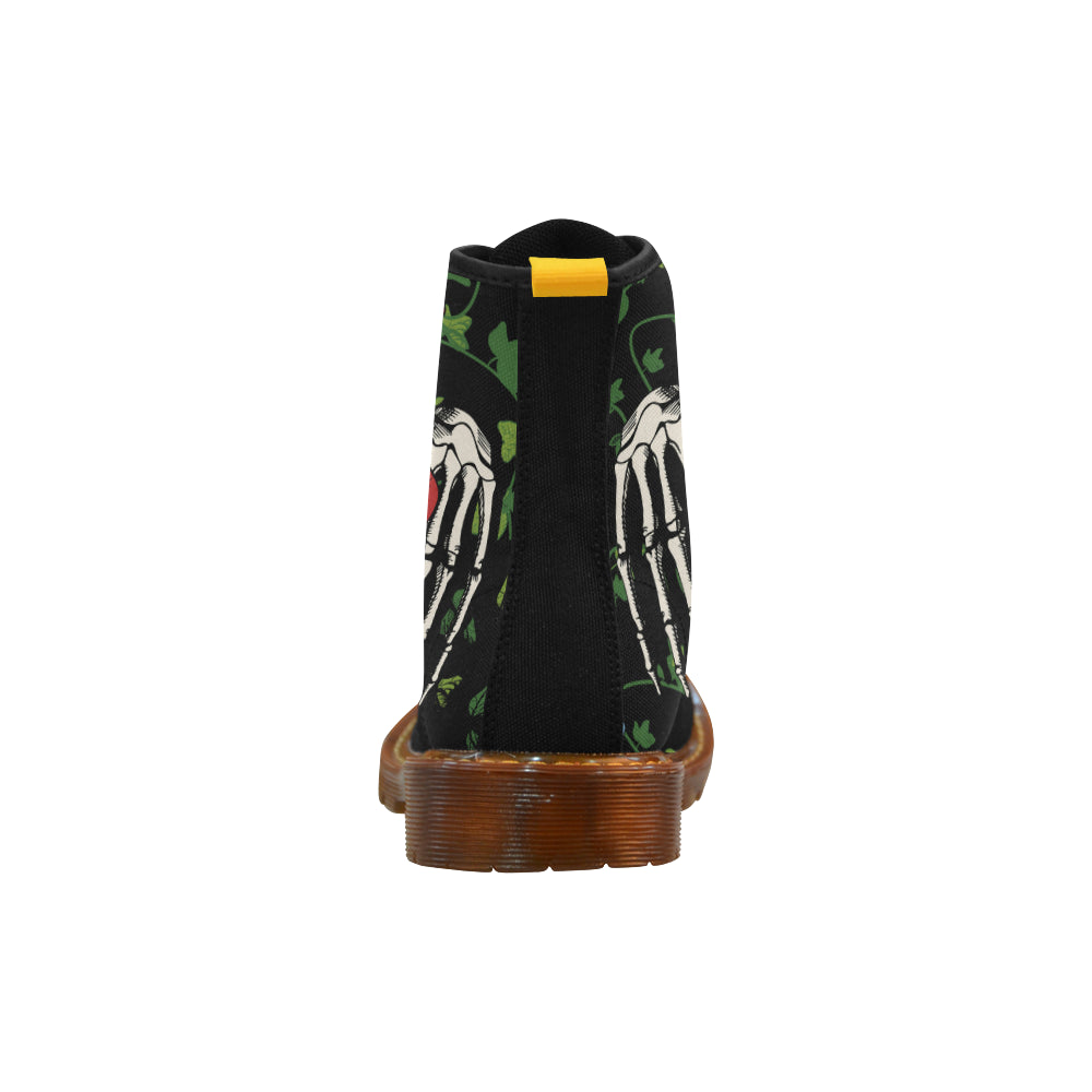 skeleton hands making heart honey Martin Boots For Men Model 1203H