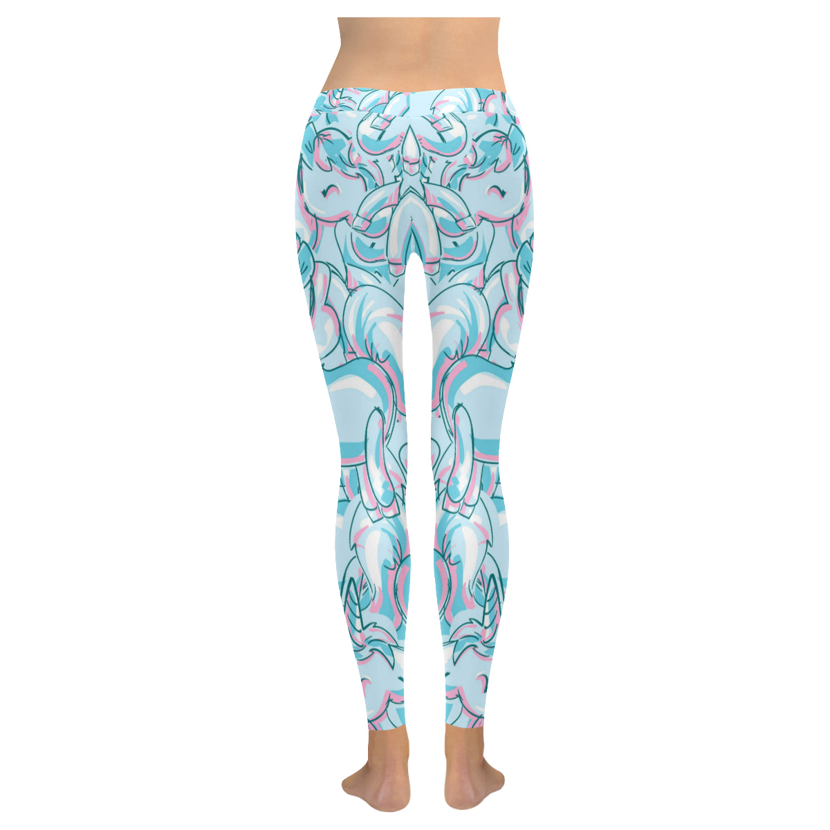 Unicorn Women's Low Rise Leggings (Invisible Stitch)