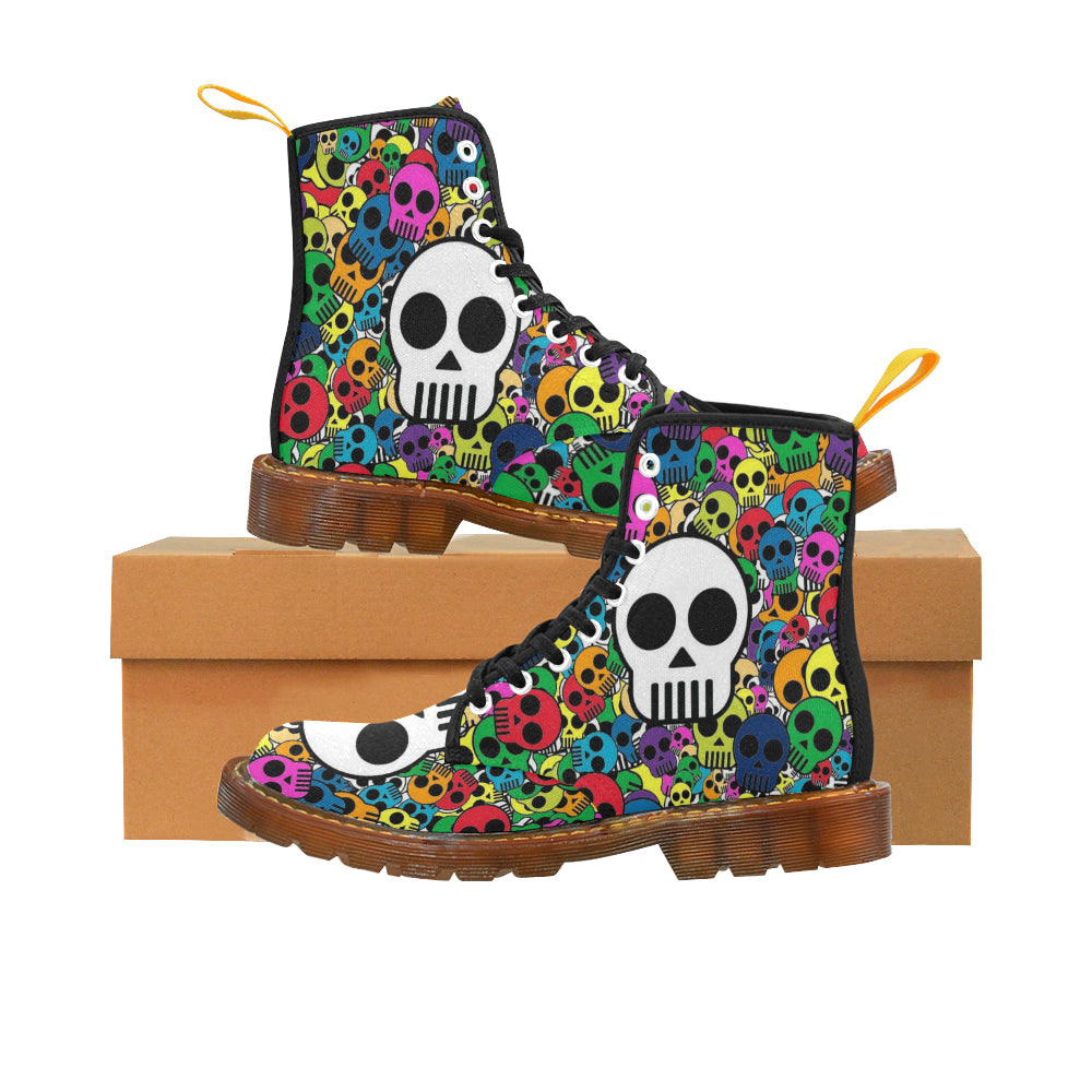 little color skull Martin Boots For Men Model 1203H