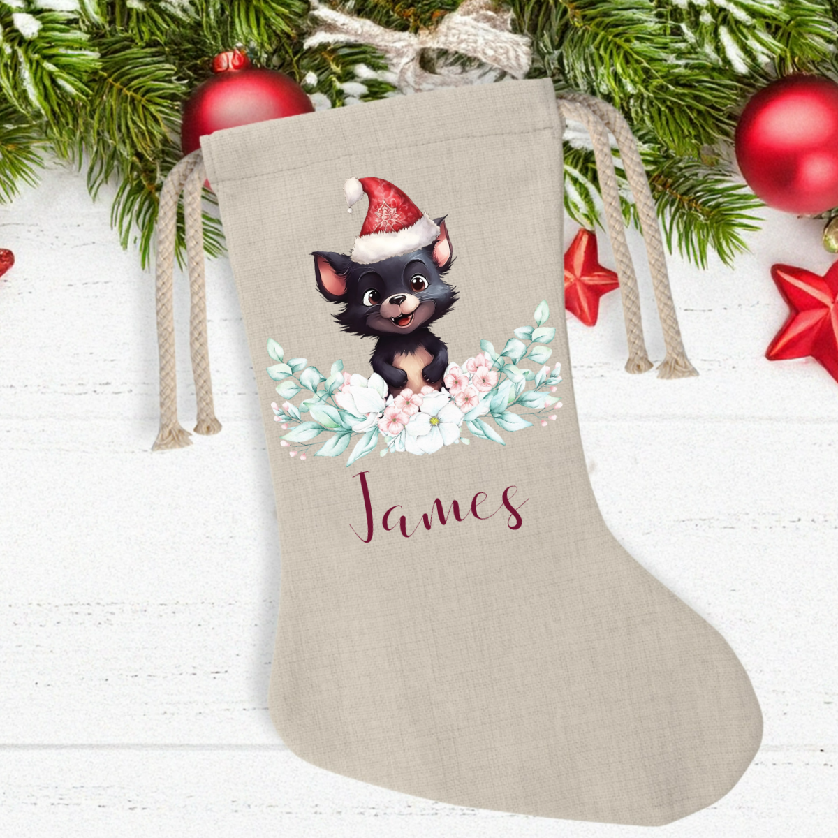 Christmas Stockings Personalise Australian Animals - Australian Stock