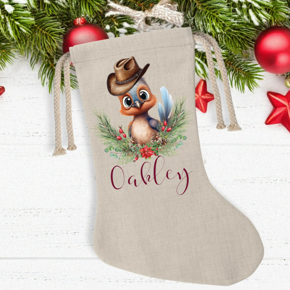 Christmas Stockings Personalise Australian Animals - Australian Stock