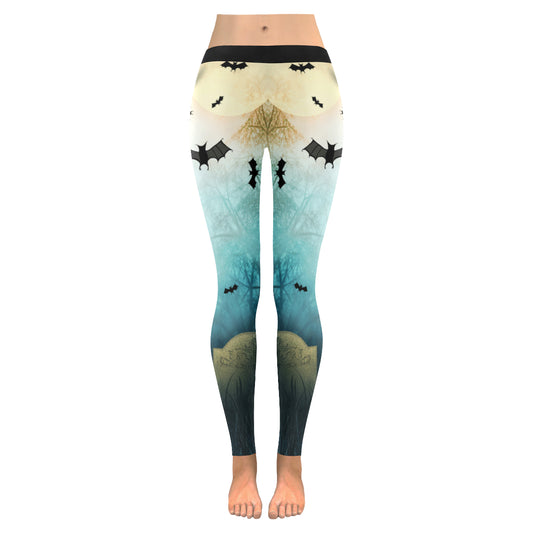 halloween bat Women's Low Rise Leggings (Invisible Stitch)