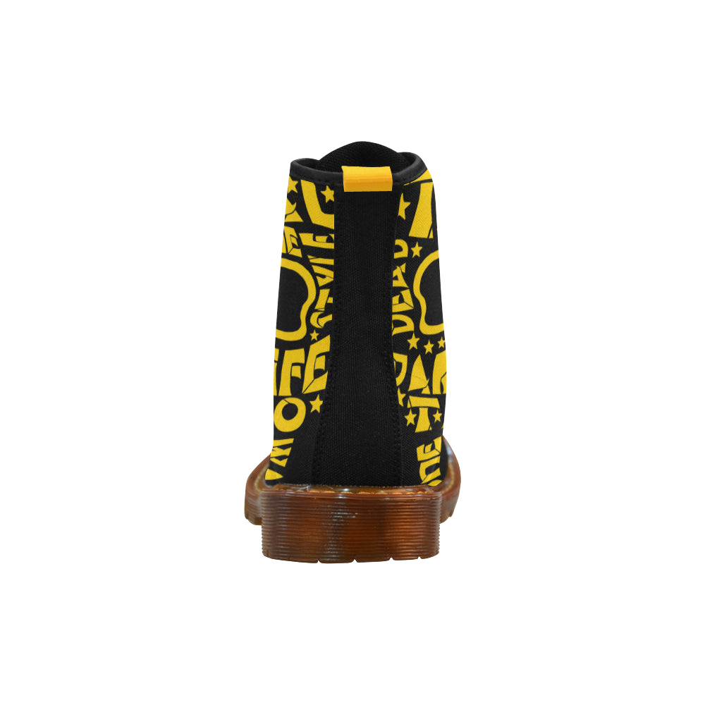 Skull Letter Martin Boots For Women Model 1203H