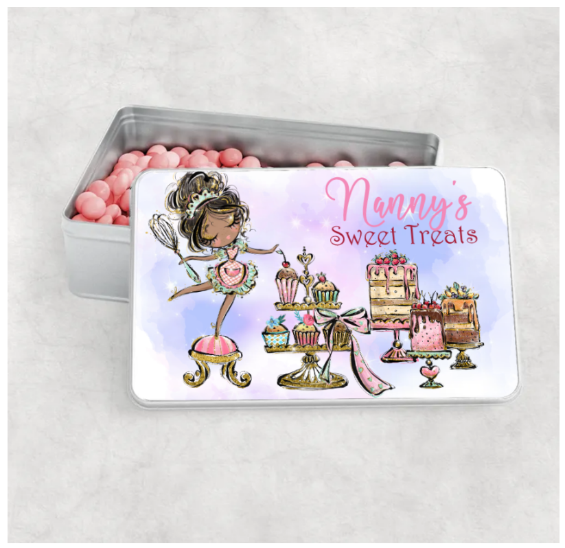 Personalised Aluminium Tin Baking, Choose girl, add your name