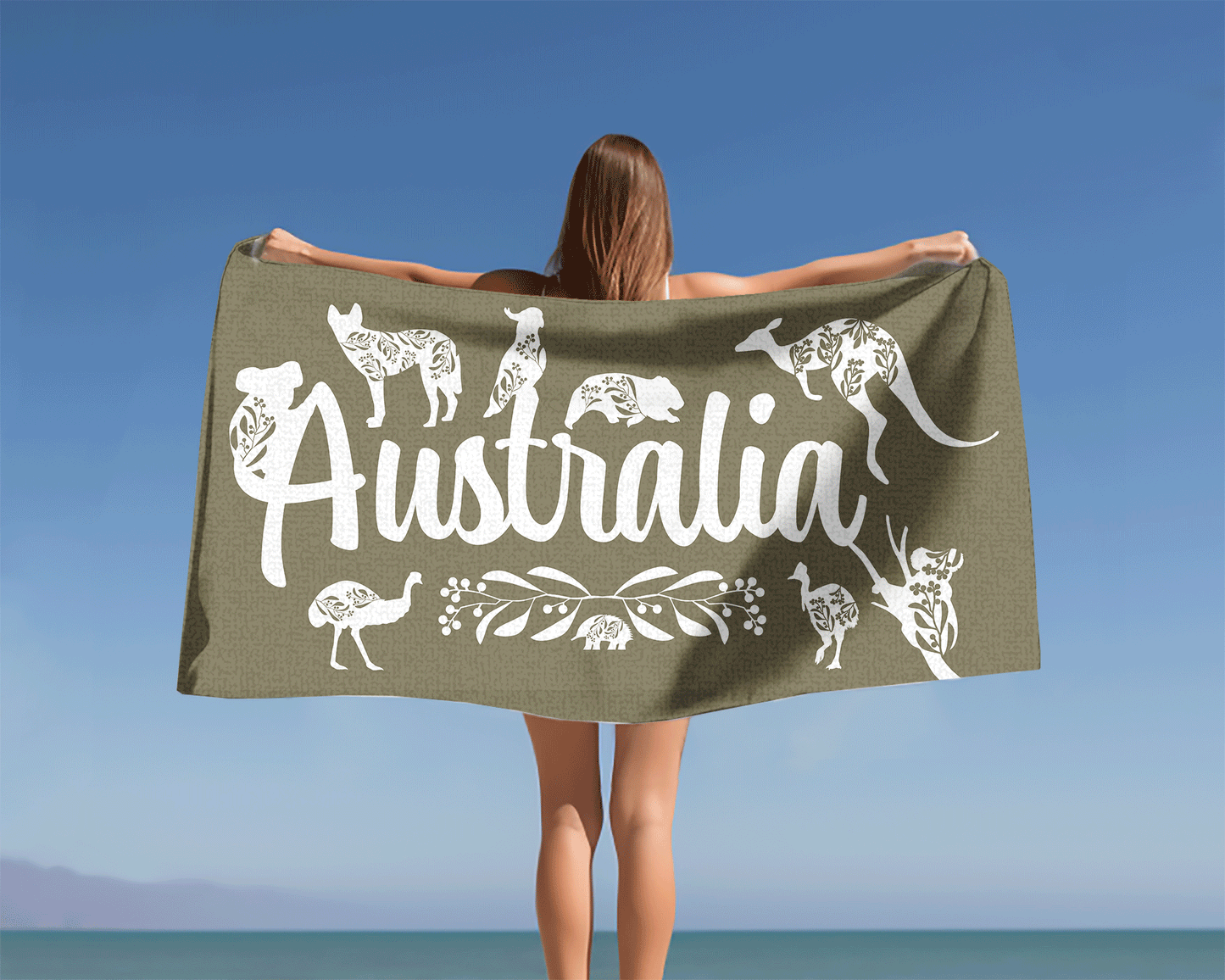 Beach Towel, Australian Series, Polycotton Towel