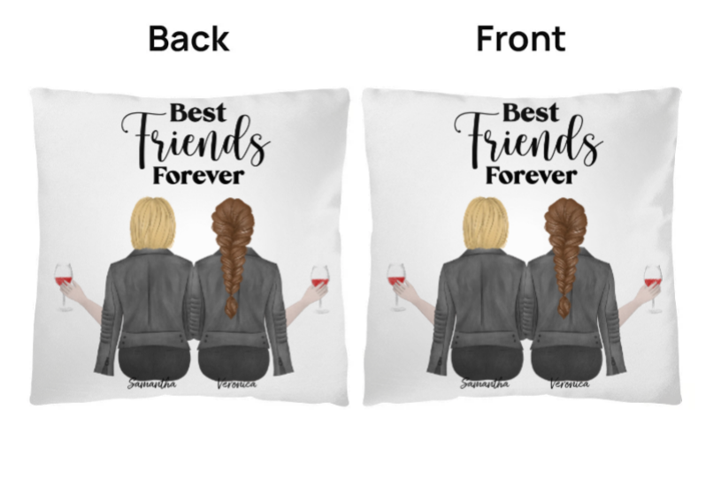 Best Friends Personalised Classic Pillow