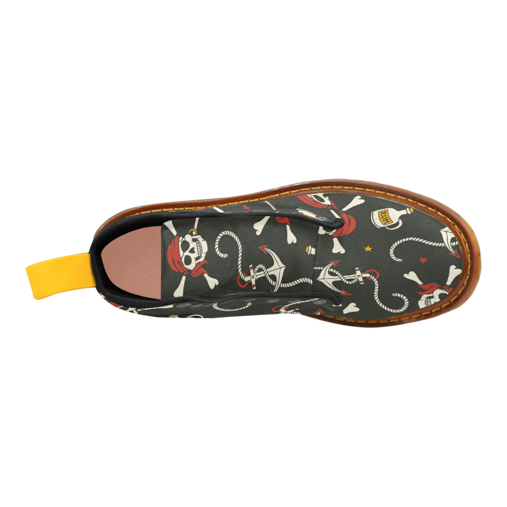 pirate skull Martin Boots For Women Model 1203H