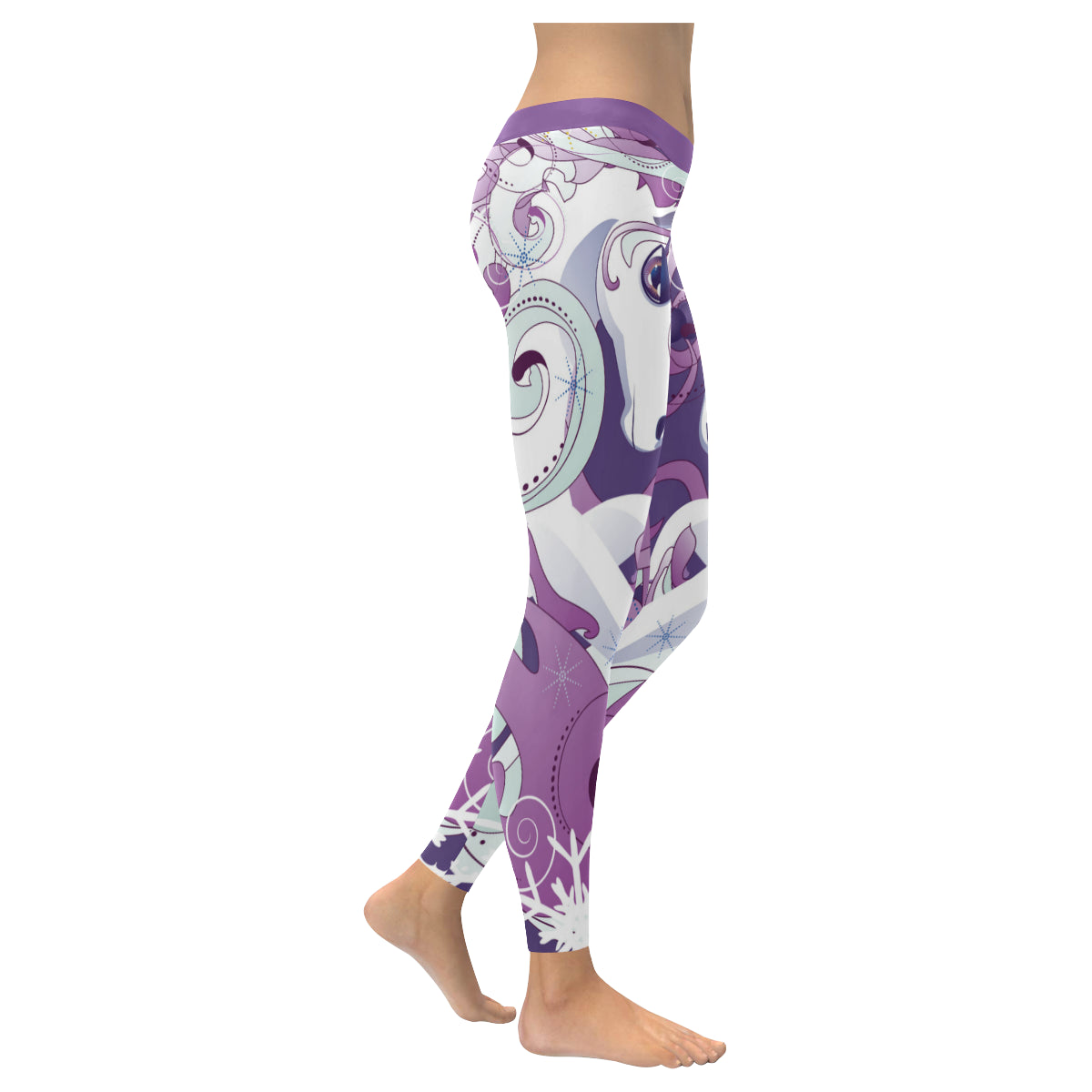 unicorn Women's Low Rise Leggings (Invisible Stitch)