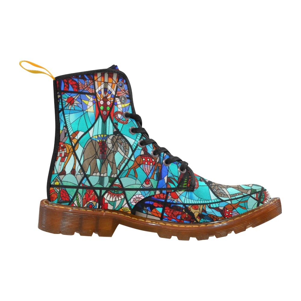 Stained Glass Window Martin Boots For Women Model 1203H