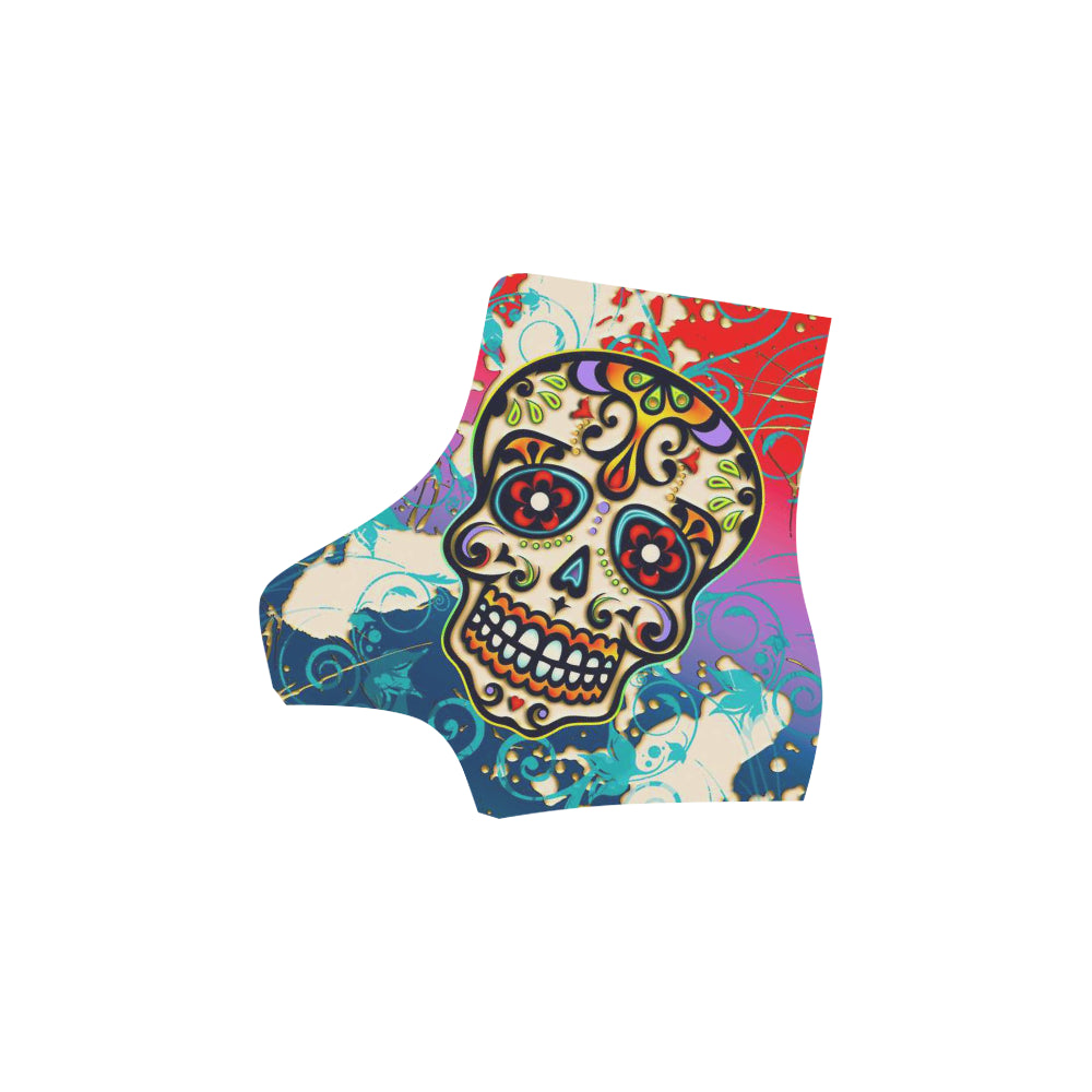 Women Sugar Skull Boots Martin Boots For Women Model 1203H