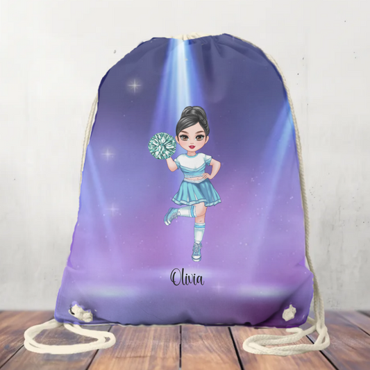 Canvas Drawstring Bag Personalised Cheer