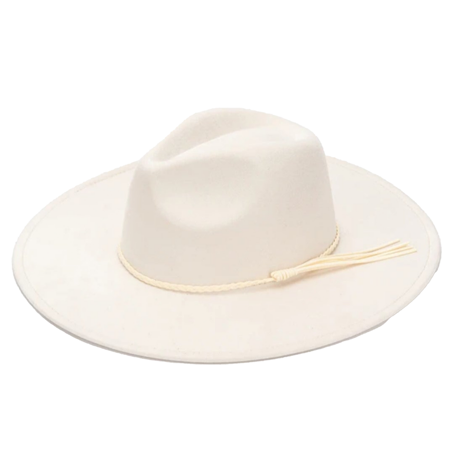 Classic Fedora-Style Vegan Suede Cowboy Hat – Adjustable & Stylish Polyester & Cotton