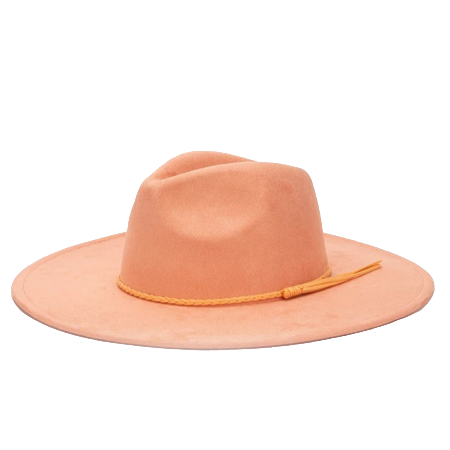 Classic Fedora-Style Vegan Suede Cowboy Hat – Adjustable & Stylish Polyester & Cotton
