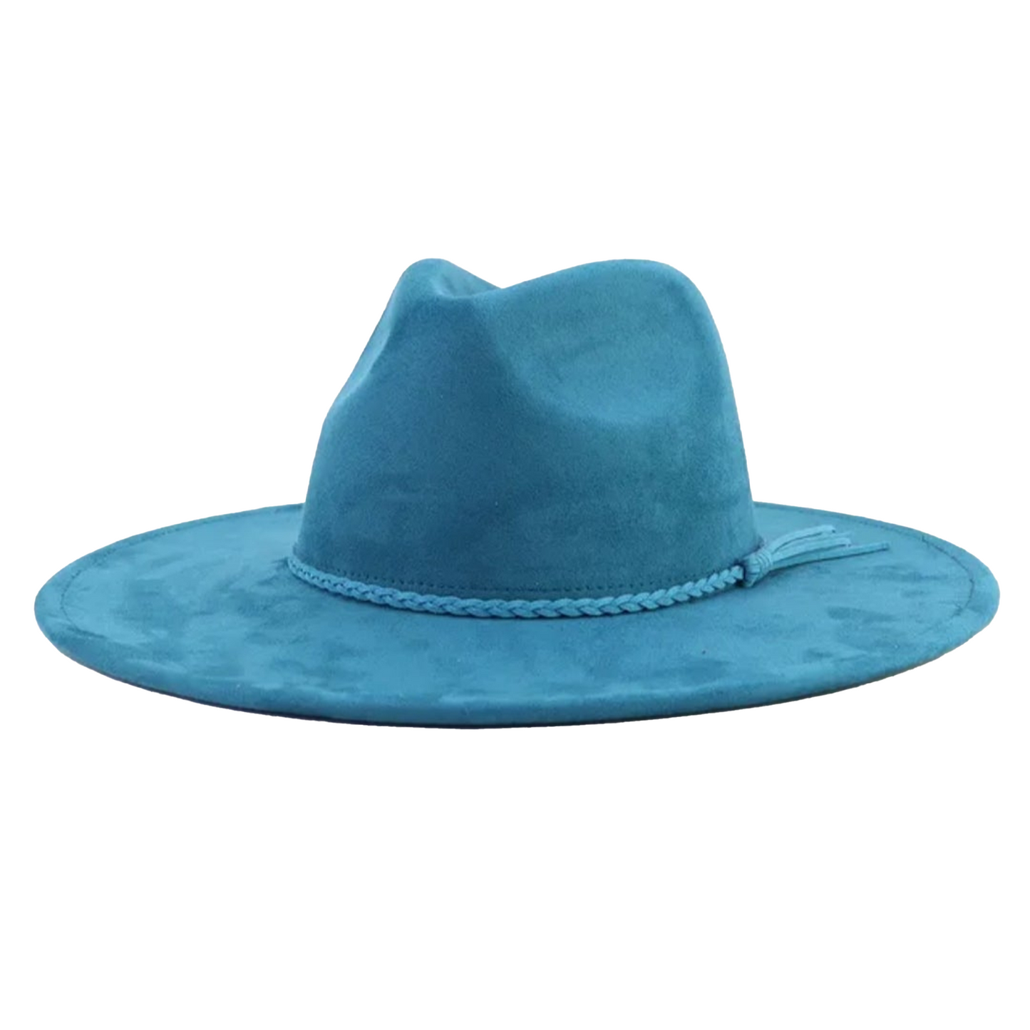 Classic Fedora-Style Vegan Suede Cowboy Hat – Adjustable & Stylish Polyester & Cotton