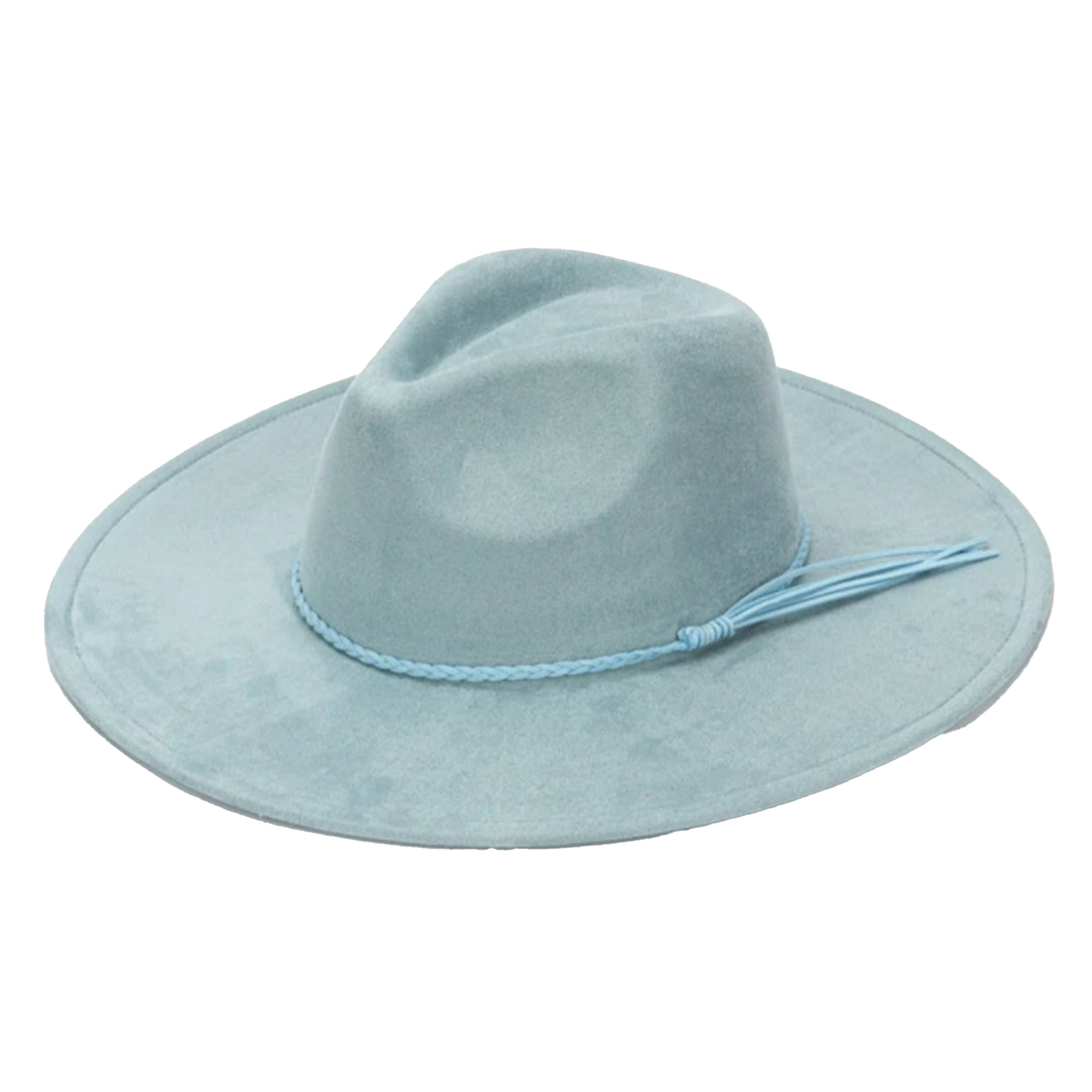 Classic Fedora-Style Vegan Suede Cowboy Hat – Adjustable & Stylish Polyester & Cotton