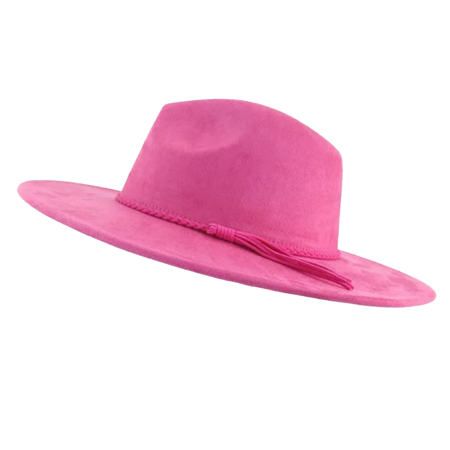 Classic Fedora-Style Vegan Suede Cowboy Hat – Adjustable & Stylish Polyester & Cotton