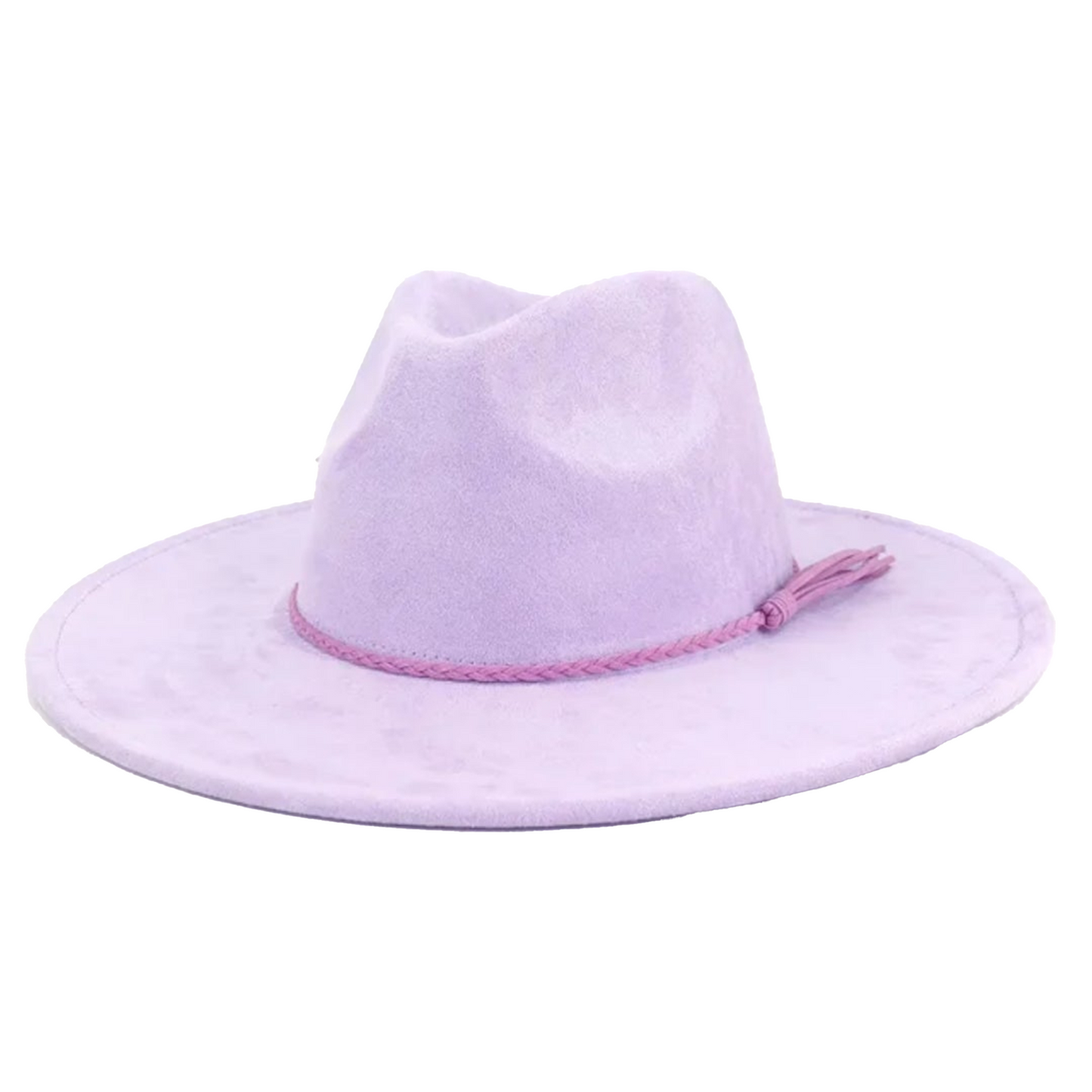 Classic Fedora-Style Vegan Suede Cowboy Hat – Adjustable & Stylish Polyester & Cotton
