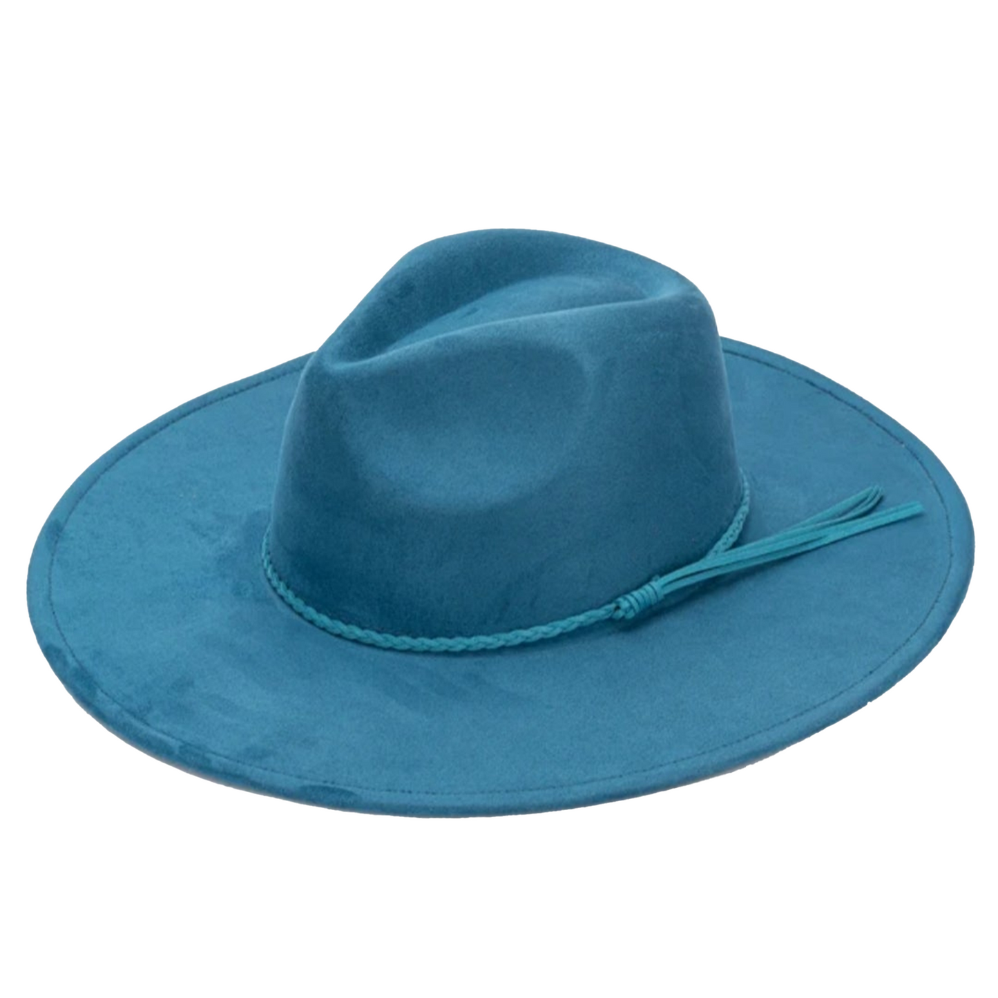Classic Fedora-Style Vegan Suede Cowboy Hat – Adjustable & Stylish Polyester & Cotton