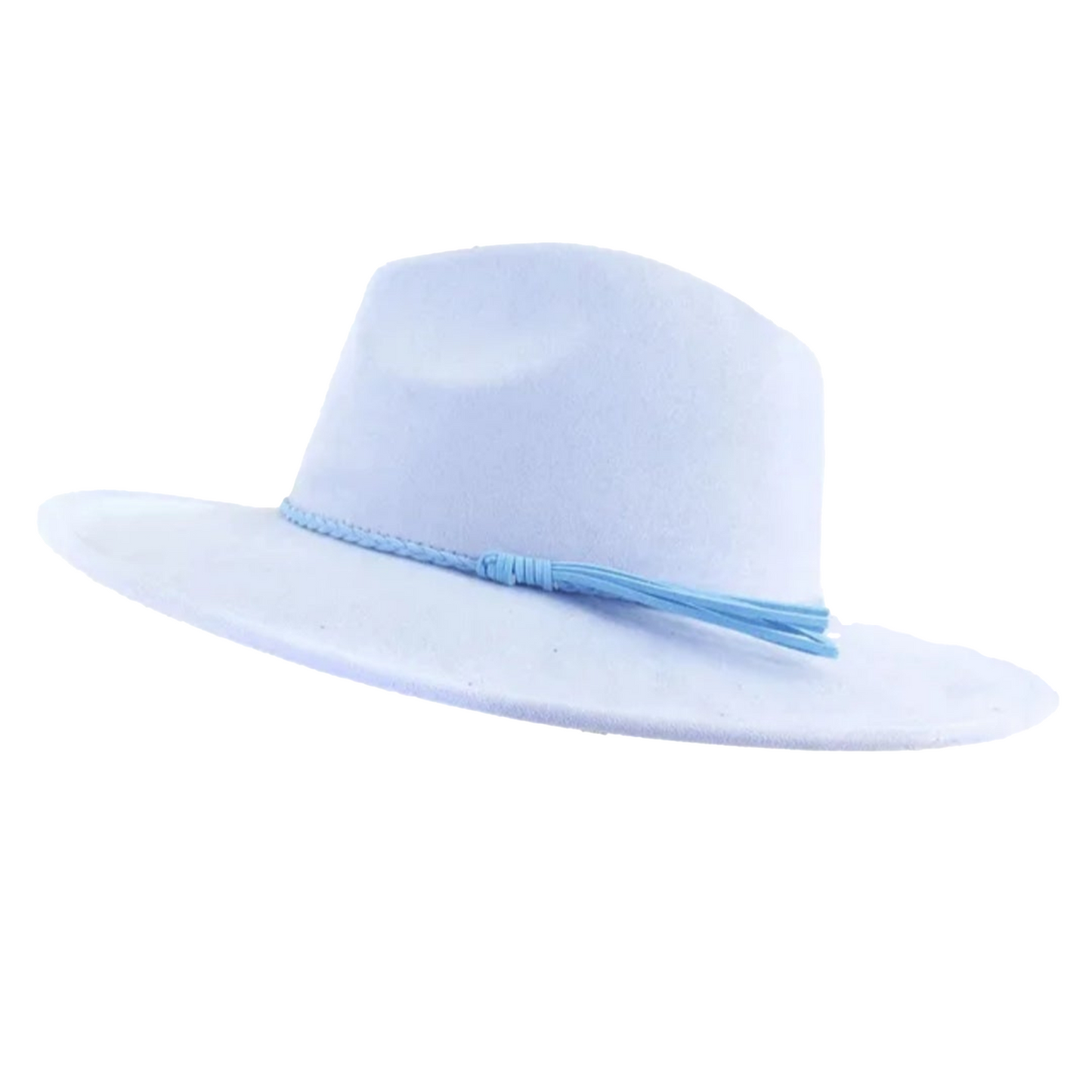 Classic Fedora-Style Vegan Suede Cowboy Hat – Adjustable & Stylish Polyester & Cotton
