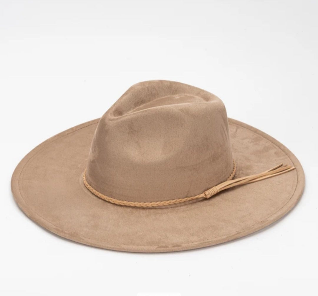Classic Fedora-Style Cowboy Hat – Adjustable & Stylish Size 58-60-Brown