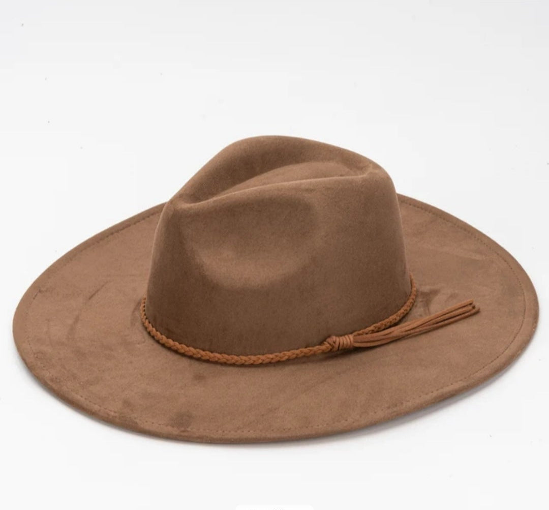 Classic Fedora-Style Cowboy Hat – Adjustable & Stylish Size 58-60-Coffee