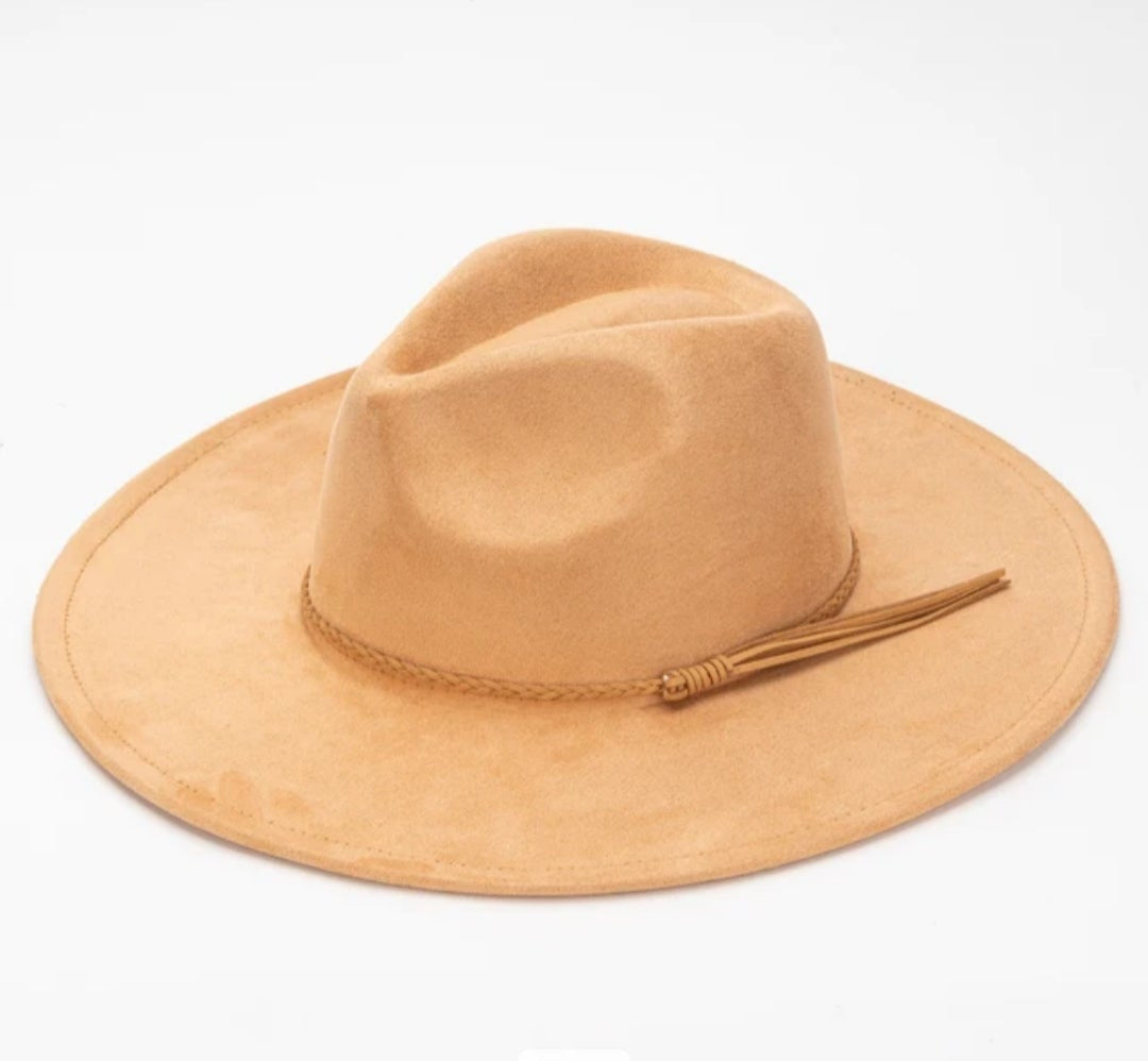 Classic Fedora-Style Cowboy Hat – Adjustable & Stylish Size 58-60-Tan