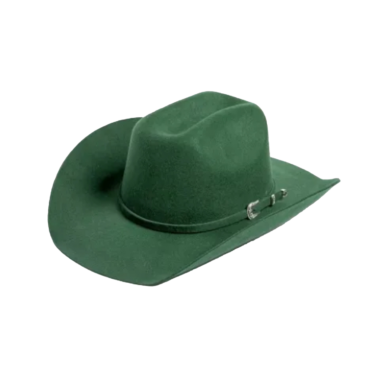 Classic_Wide_Brim-Style_Cowboy_Hat_100_AustralianWool-Dark Green Cowboy