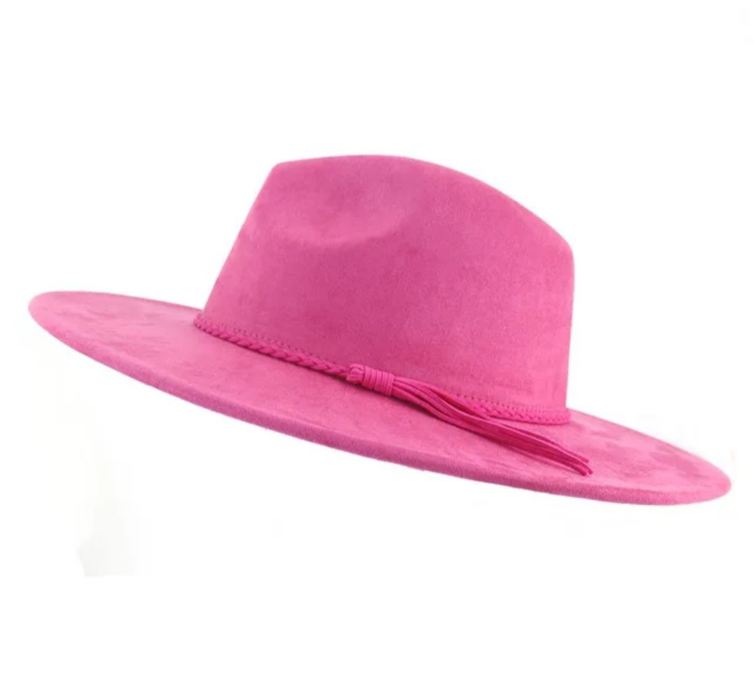 Classic Fedora-Style Cowboy Hat – Adjustable & Stylish 56-58cm 100% Polyester, Suitable for Pyrography & Laser Burning