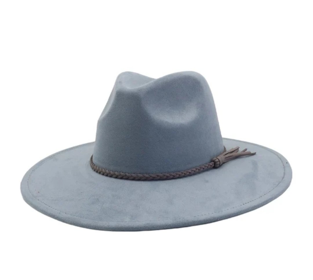 Classic Fedora-Style Cowboy Hat – Adjustable & Stylish 56-58cm 100% Polyester, Suitable for Pyrography & Laser Burning