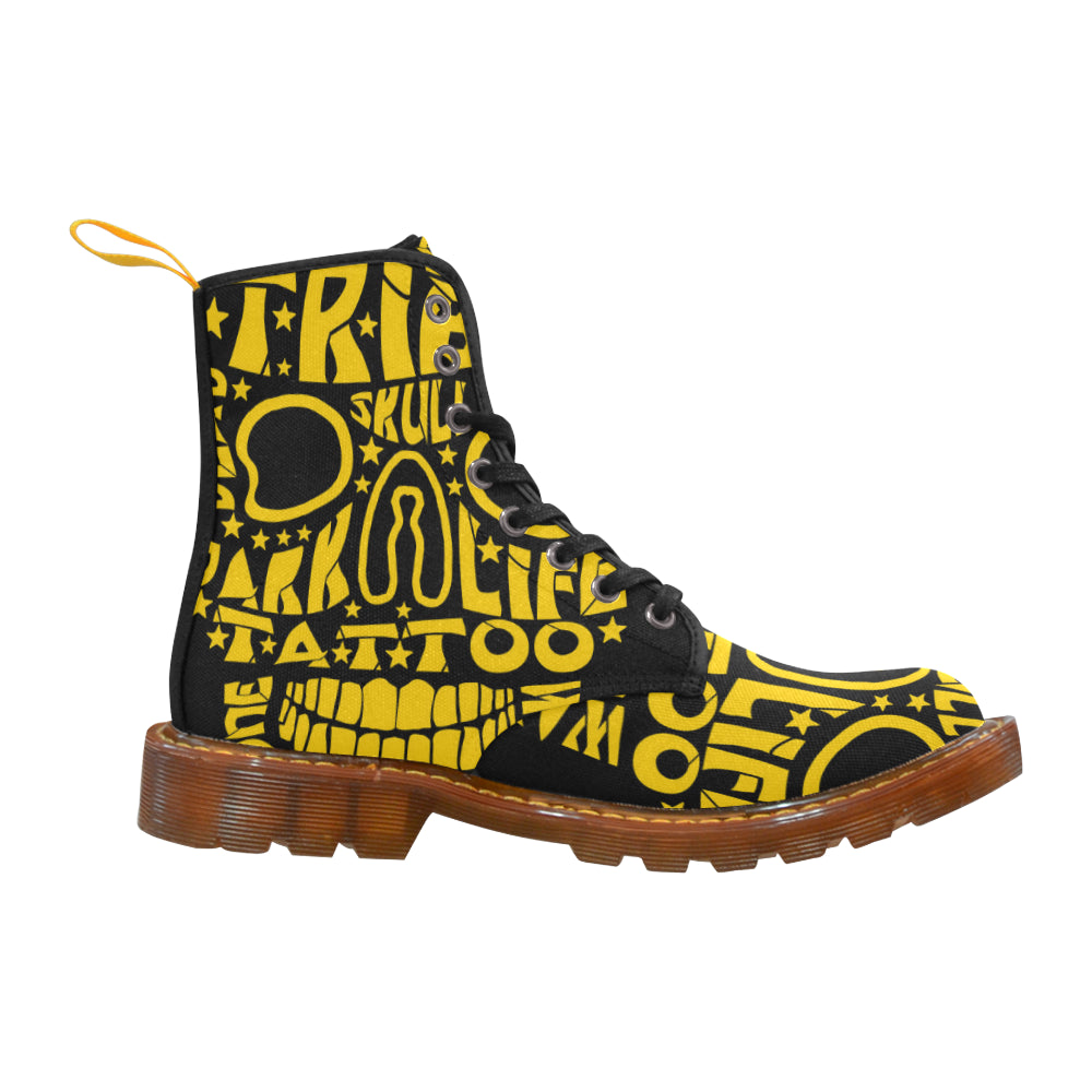 Skull Letter Martin Boots For Women Model 1203H
