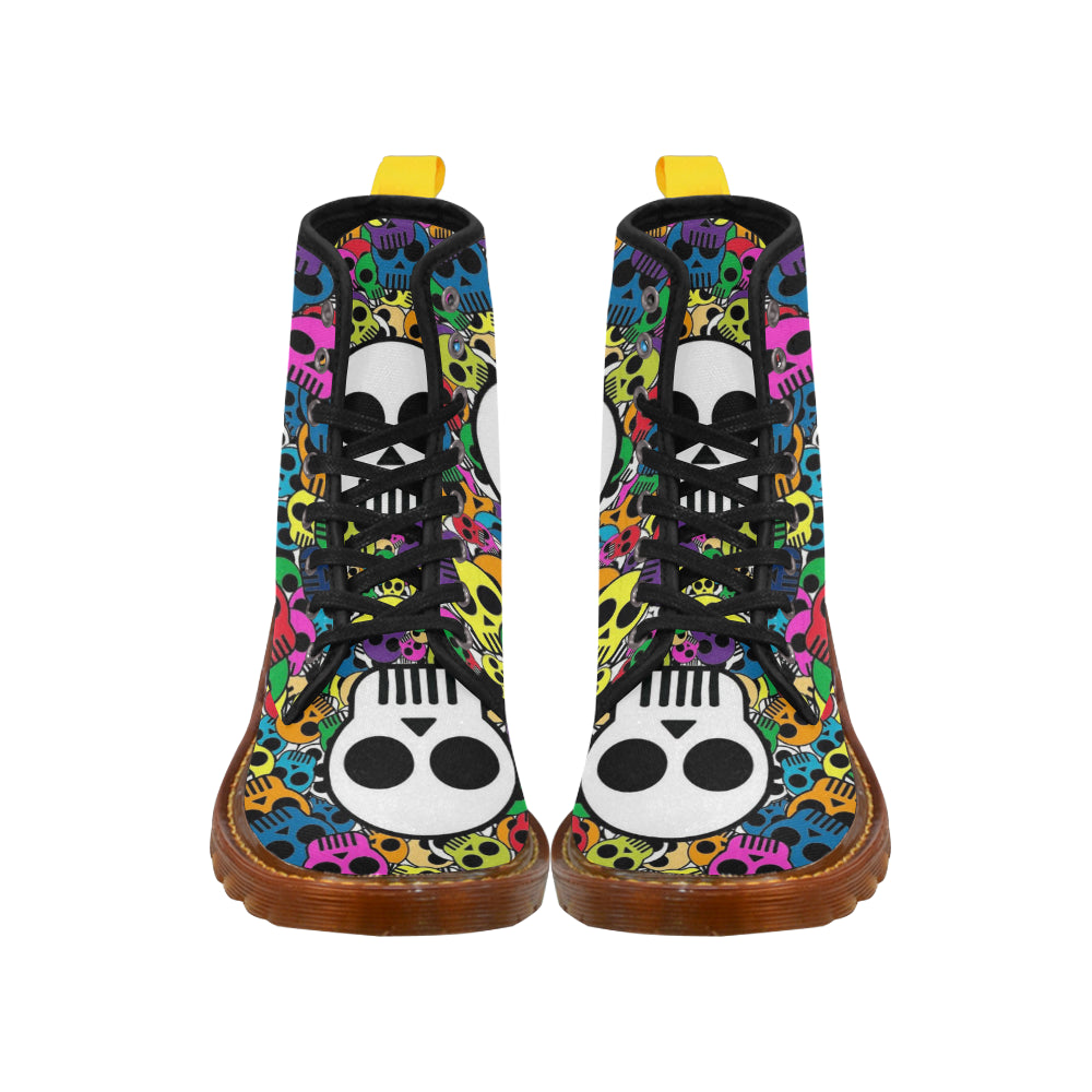 little color skull Martin Boots For Women Model 1203H