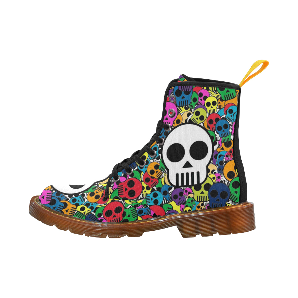 little color skull Martin Boots For Women Model 1203H